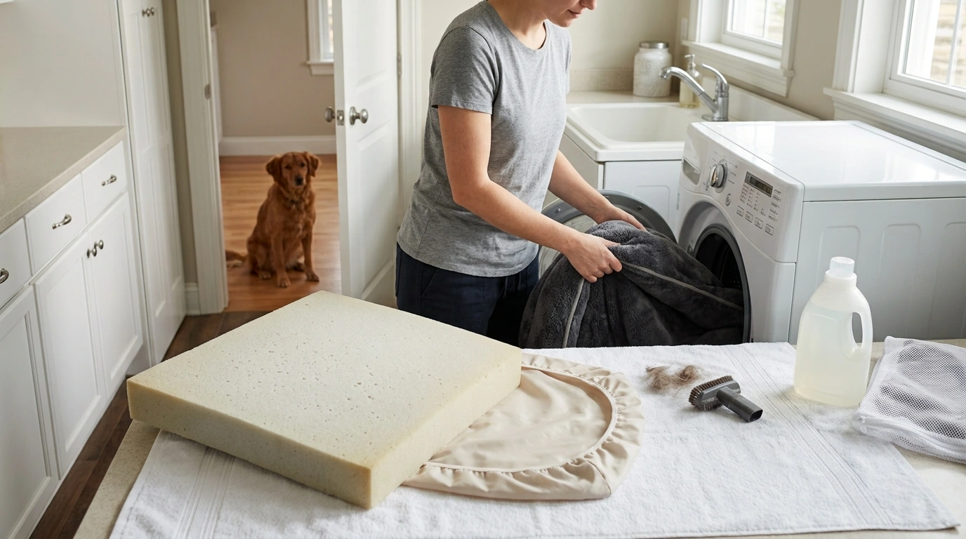 How to Wash Pet Beds Safely (No Clumps or Damage)