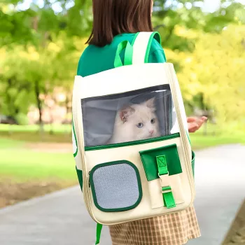Breathable Pet Backpack Carrier for Cats & Small Dogs